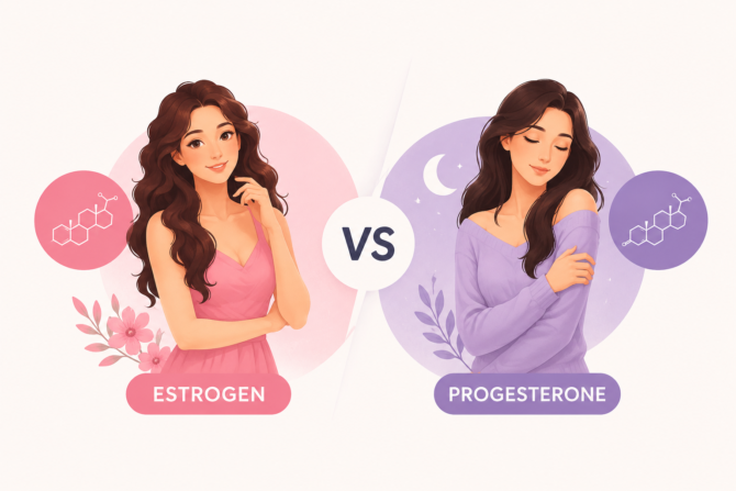 estrogen and progesterone