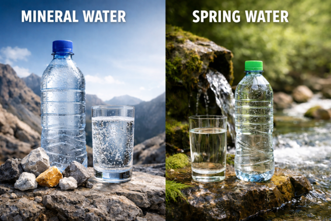 mineral water vs spring water