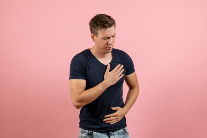 cure for chest pain due to gas