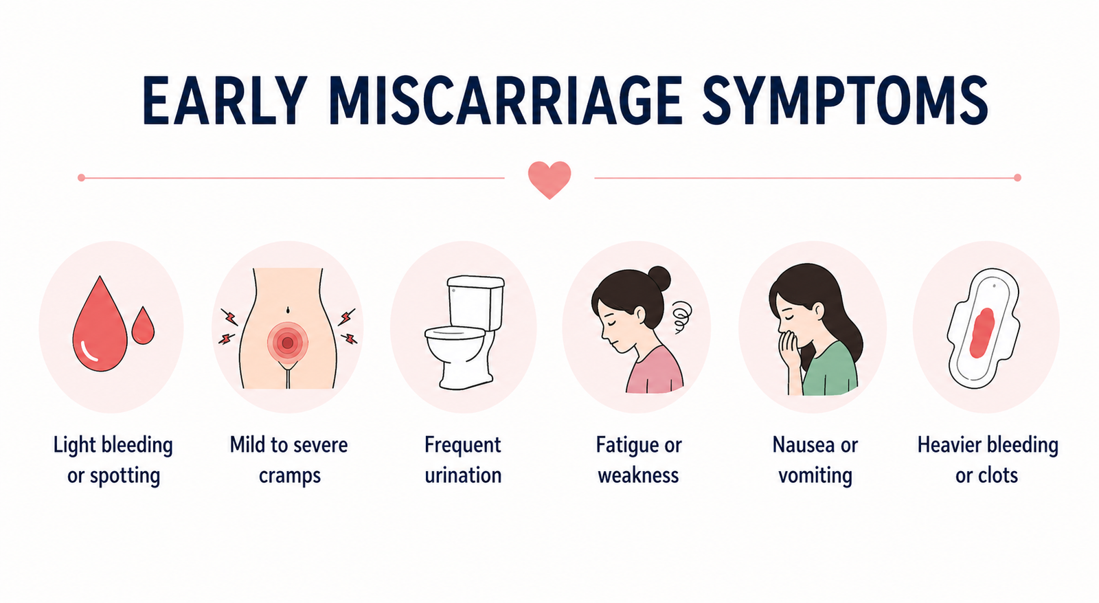 early miscarriage symptoms