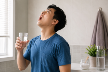 gargle salt water sore throat