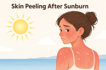 skin peeling after sunburn