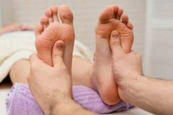 Female foot massage pressure points with pictures
