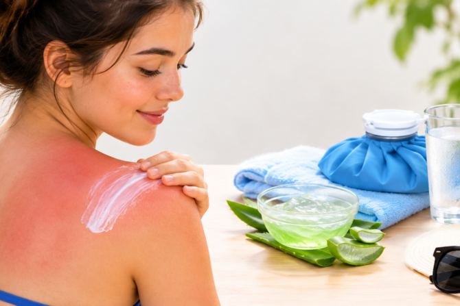 how to treat sunburn